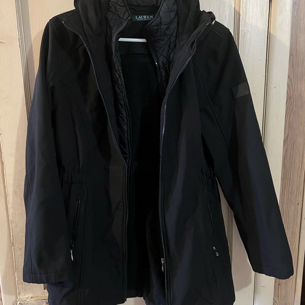 Lauren Ralph Lauren Quilted Black Ski Jacket